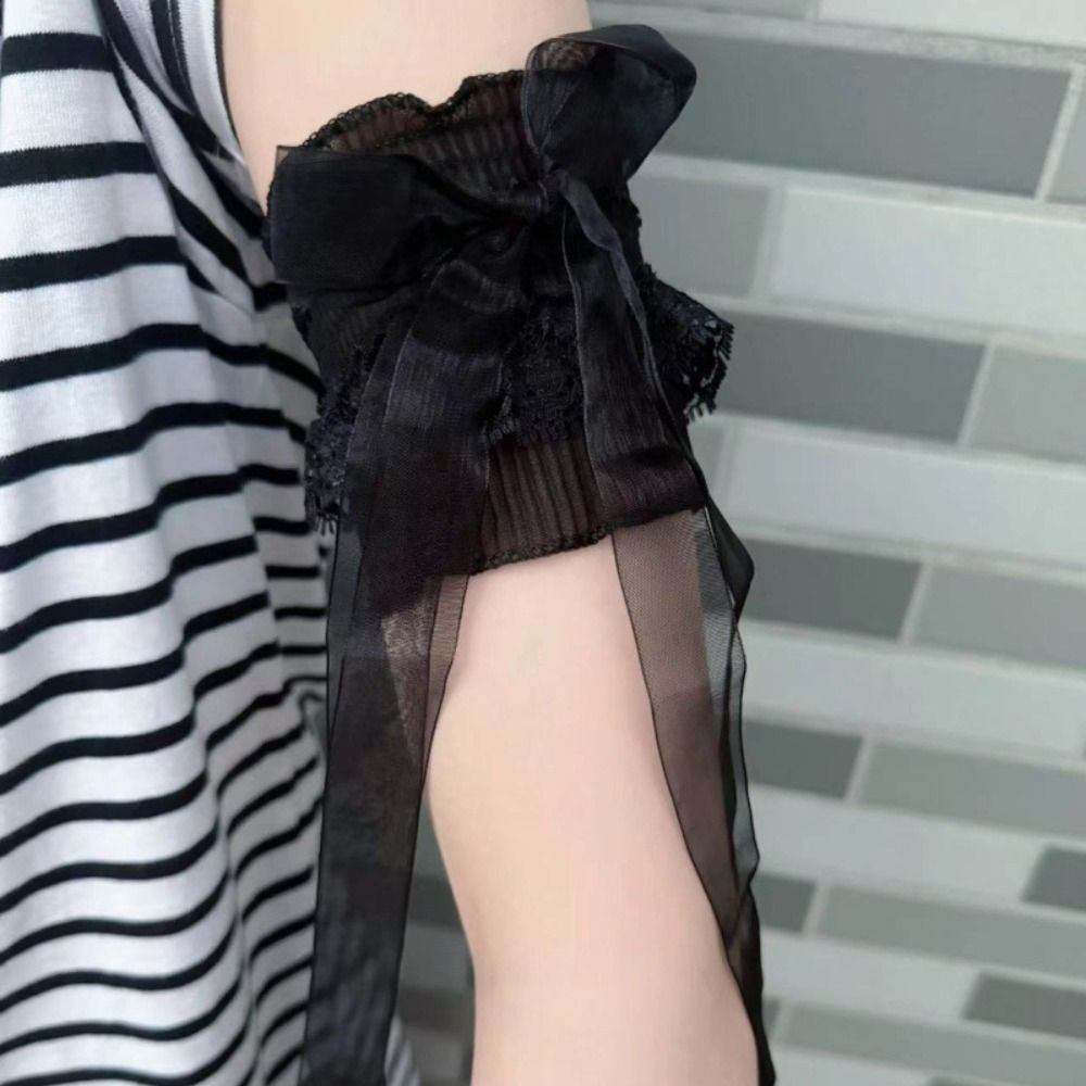 Elastic Lace Trim - Lengan Palsu Berenda Gaya Lolita dengan