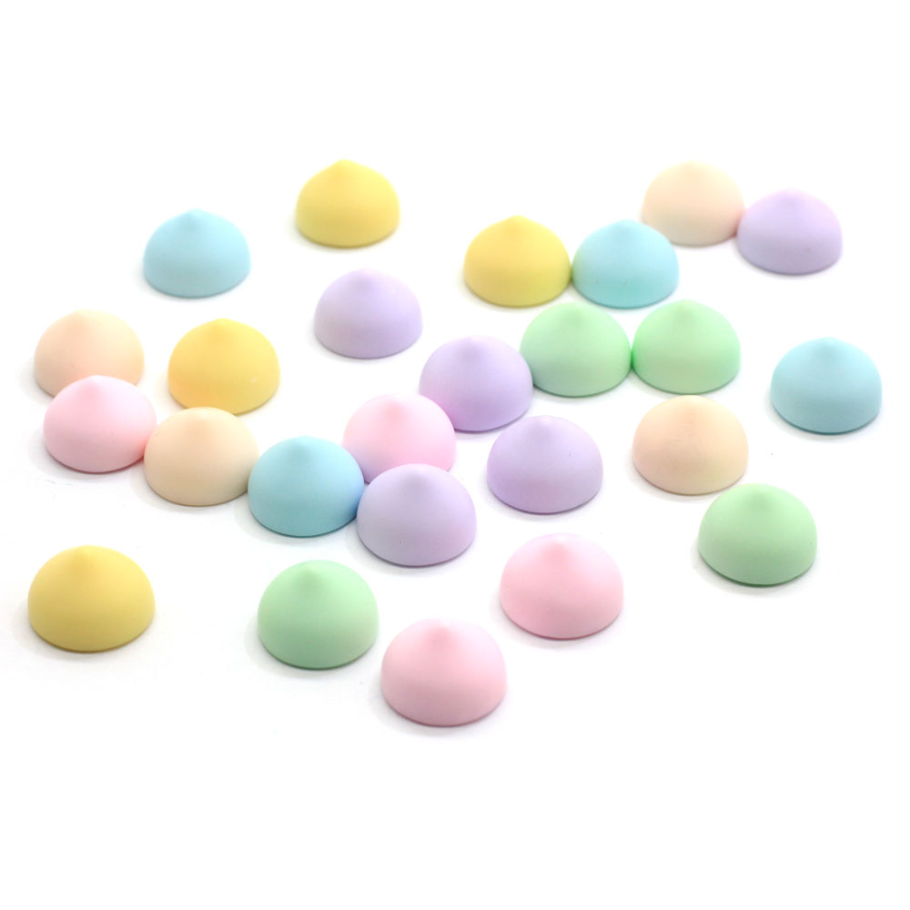 Craft Embellishments - Warna-warni Cokelat Permen Kembali Datar Resin
