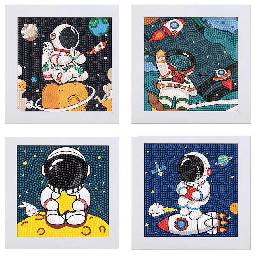Embroidery Embellishments - Lukisan Dekoratif Kristal Berlian Astronot Keeppley