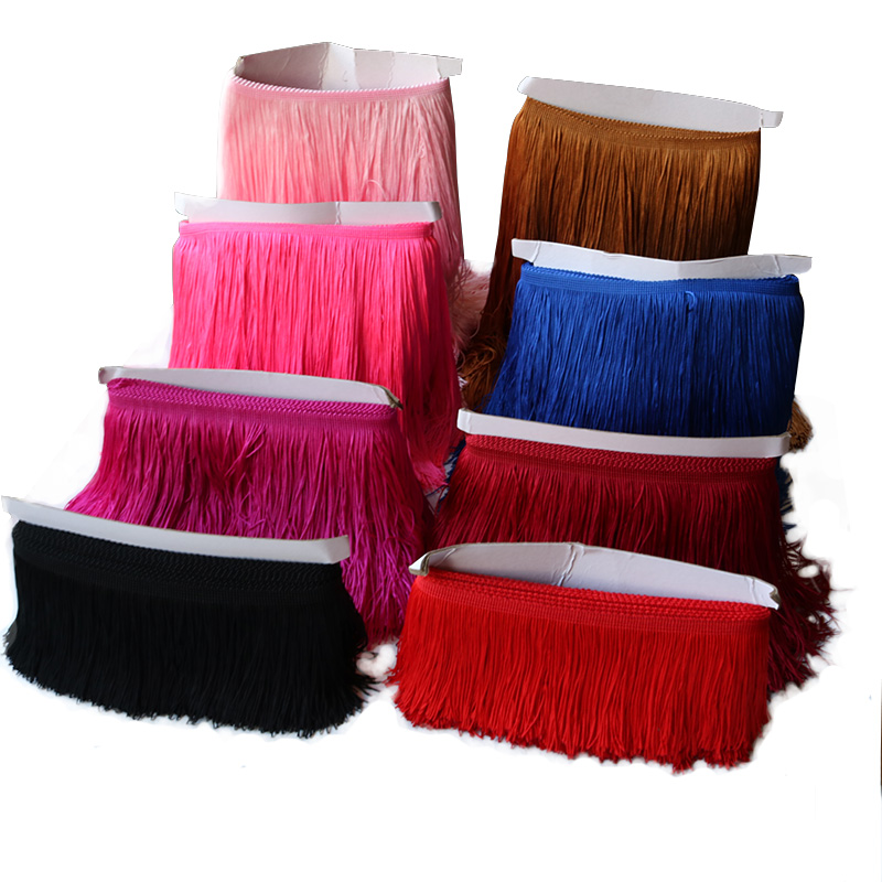 Fringe Ribbon Sewing - 9/15/20/30cm rumbai panjang pinggiran potong 100%