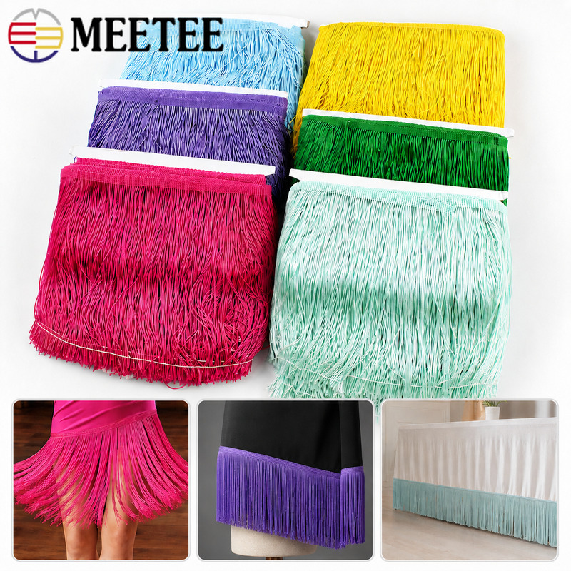 Fringe Ribbon Sewing - Rumbai Renda 10Y 10-30cm untuk Gaun