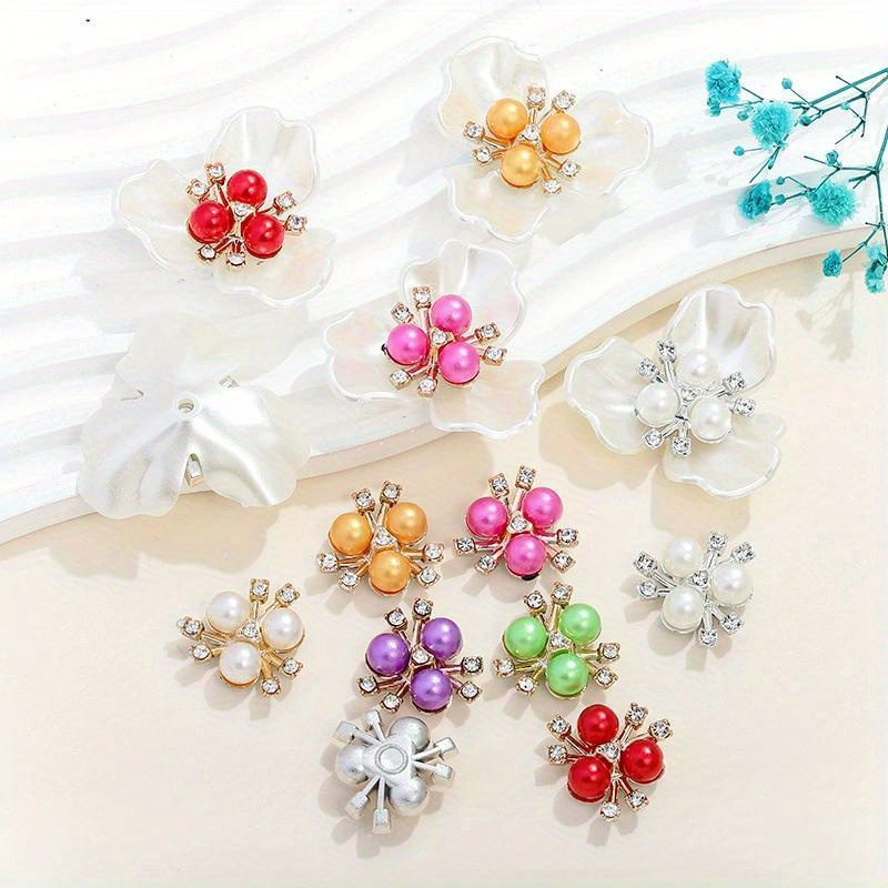 Sew On Rhinestone - 50Pcs Perhiasan DIY Kristal Rhinestone Mutiara