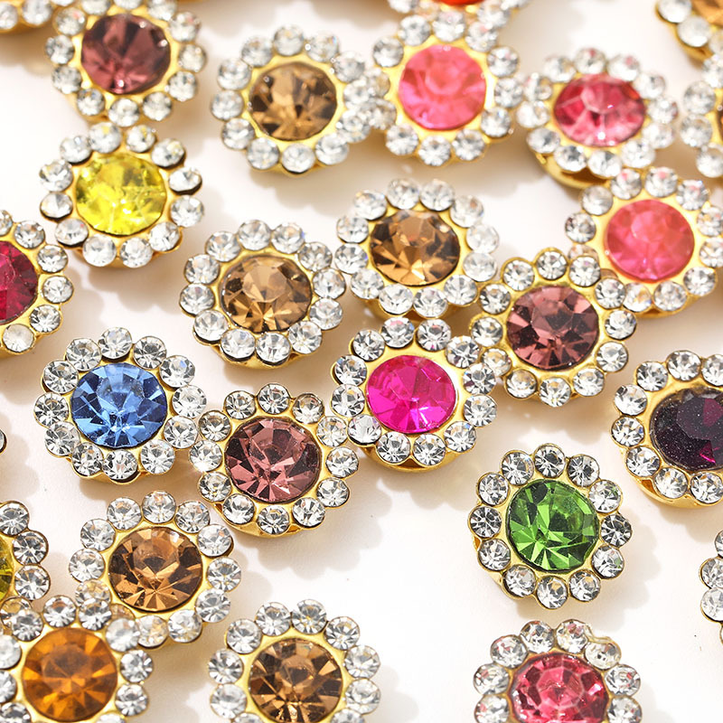 Sew On Rhinestone - 1000PCS Rhinestone Cakar Bunga Matahari 10mm,