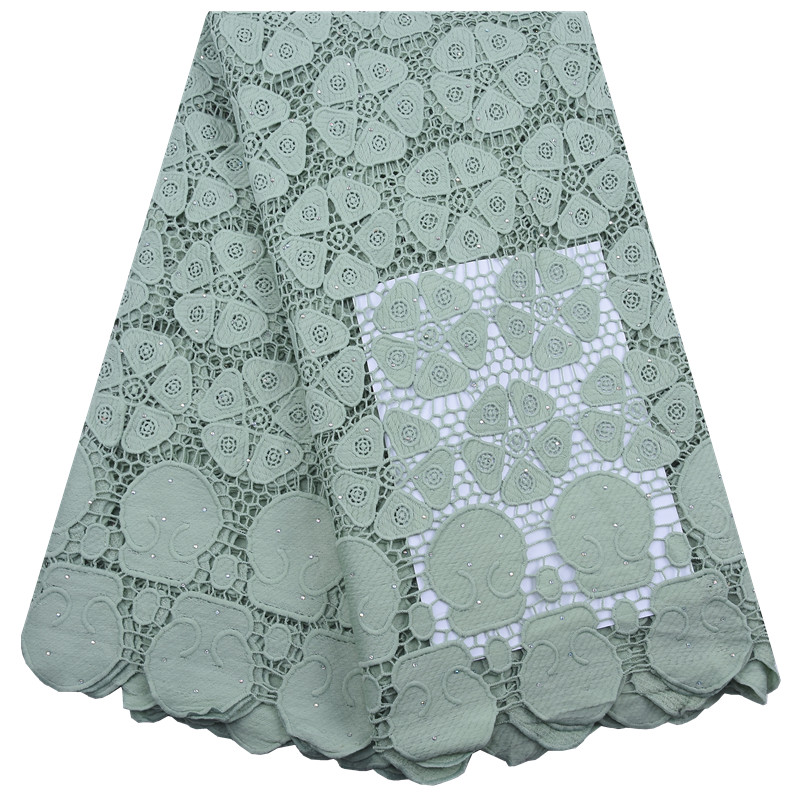 Guipure Afrika kain renda deng - Crystal Mesh Fabric ulasan dan harga