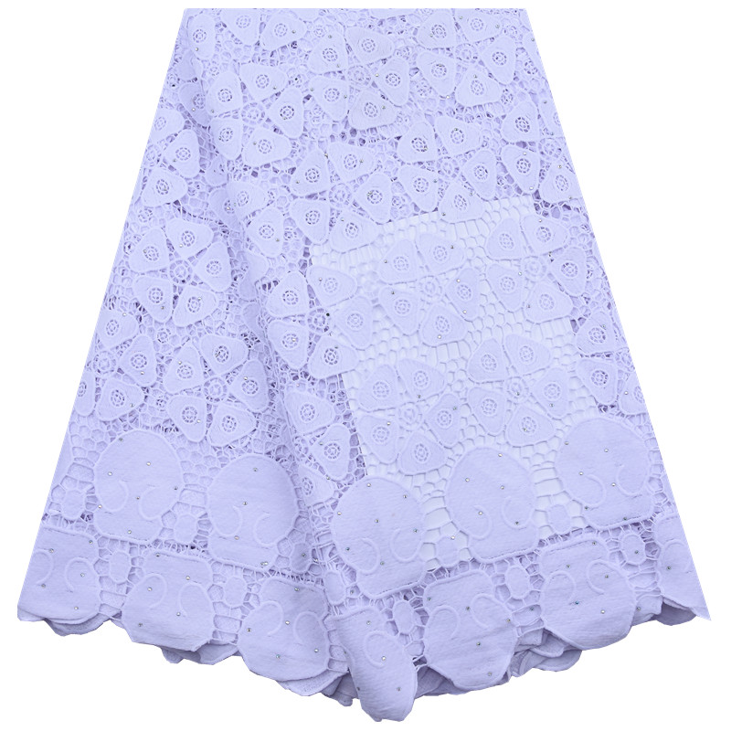 Guipure Afrika kain renda deng - Crystal Mesh Fabric ulasan dan harga