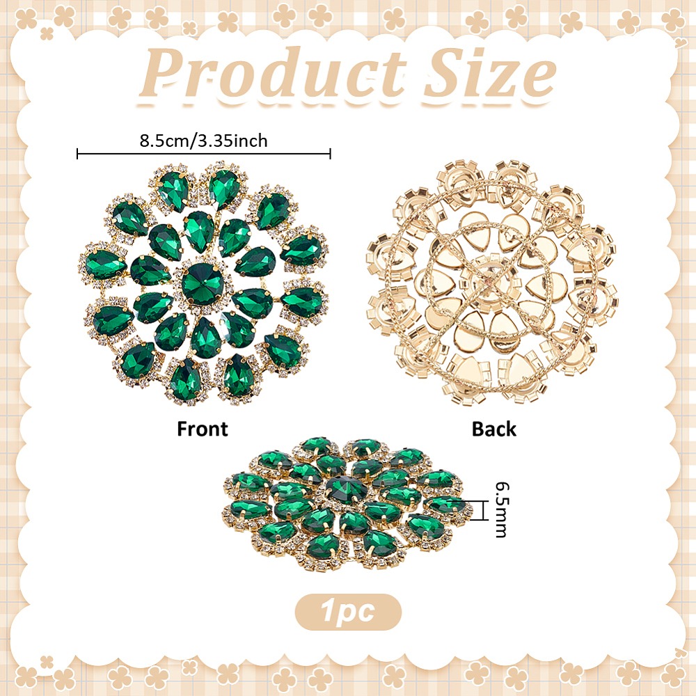 Aplikasi Rhinestone Kuningan B - Sew On Rhinestone ulasan dan harga