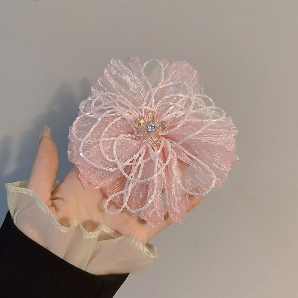 Penghias Bunga Kain Organza de - Crystal Mesh Fabric ulasan dan harga