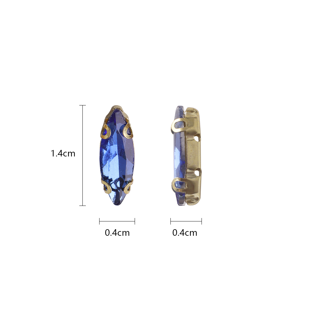 20 Buah Batu Kristal Mata Kuda - Sew On Rhinestone ulasan dan harga
