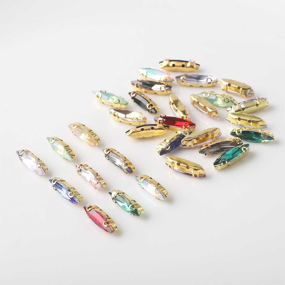 20 Buah Batu Kristal Mata Kuda - Sew On Rhinestone ulasan dan harga