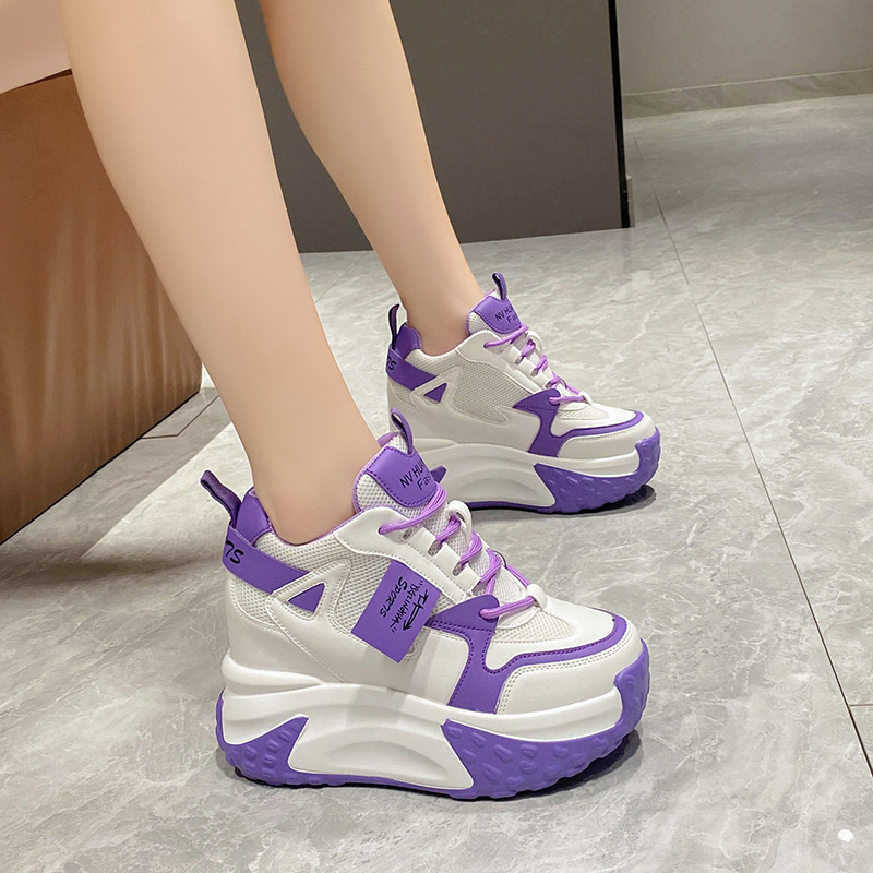 Sepatu Sneakers Wanita Platfor - Guipure Lace Panel ulasan dan harga