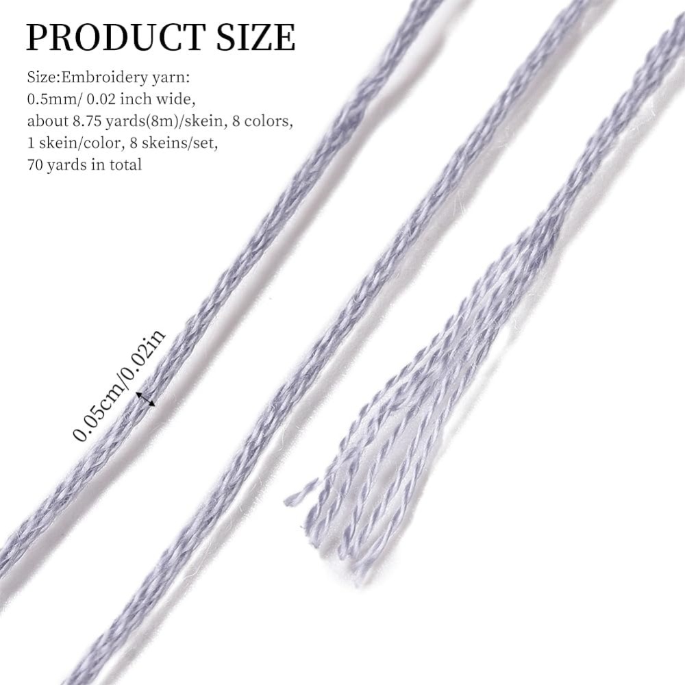 8 Gulungan 70 Yard Gelang Pers - Embroidery Embellishments ulasan dan harga