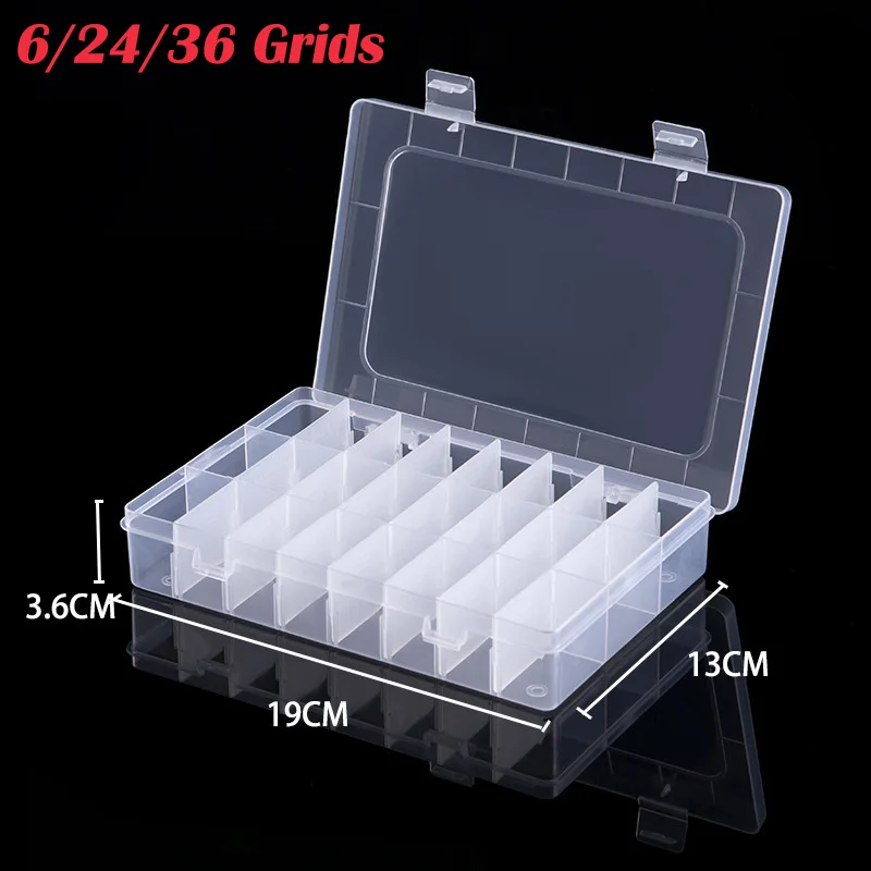 Kotak penyimpanan plastik 6/24 - Craft Embellishment Storage ulasan dan harga