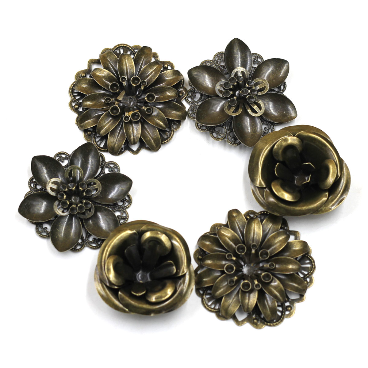 6 Buah Hiasan Kombinasi Pola B - Craft Embellishments ulasan dan harga