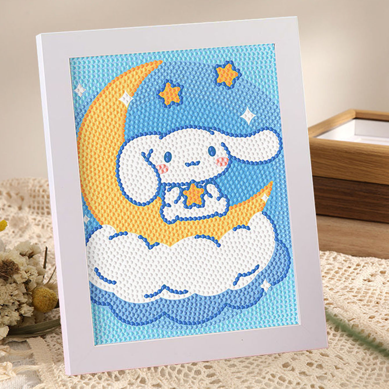 Sanliou Moon Jade Guigou Lukis - Embroidery Embellishments ulasan dan harga