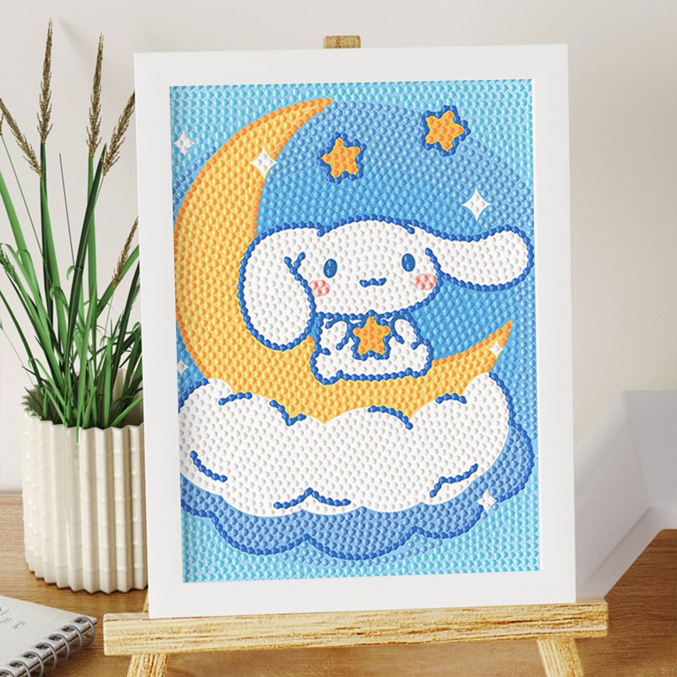 Sanliou Moon Jade Guigou Lukis - Embroidery Embellishments ulasan dan harga