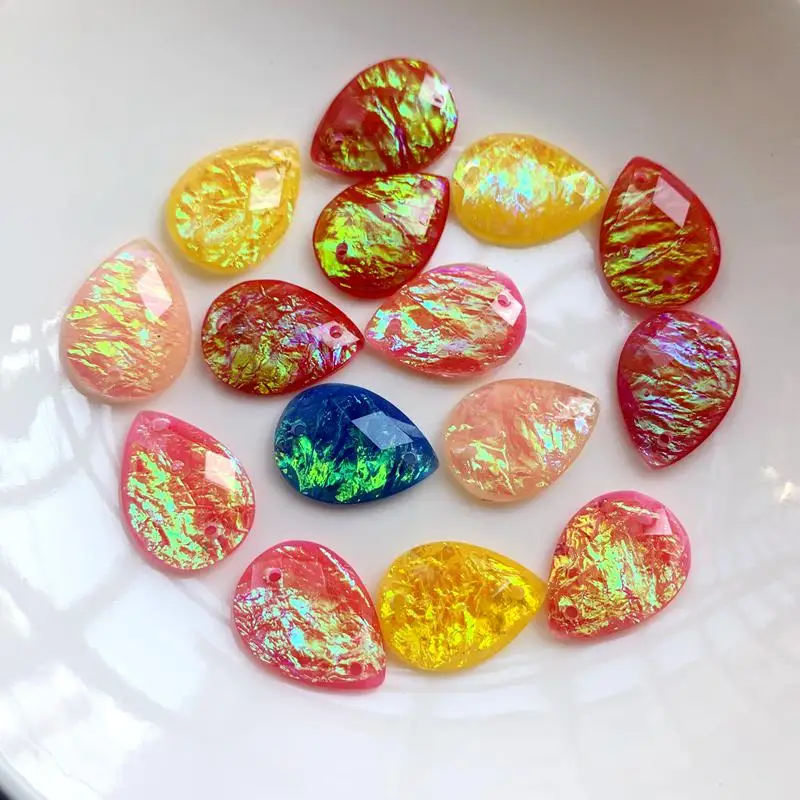 15pcs 13*18mm Rhinestone Bentu - Sew On Rhinestone ulasan dan harga