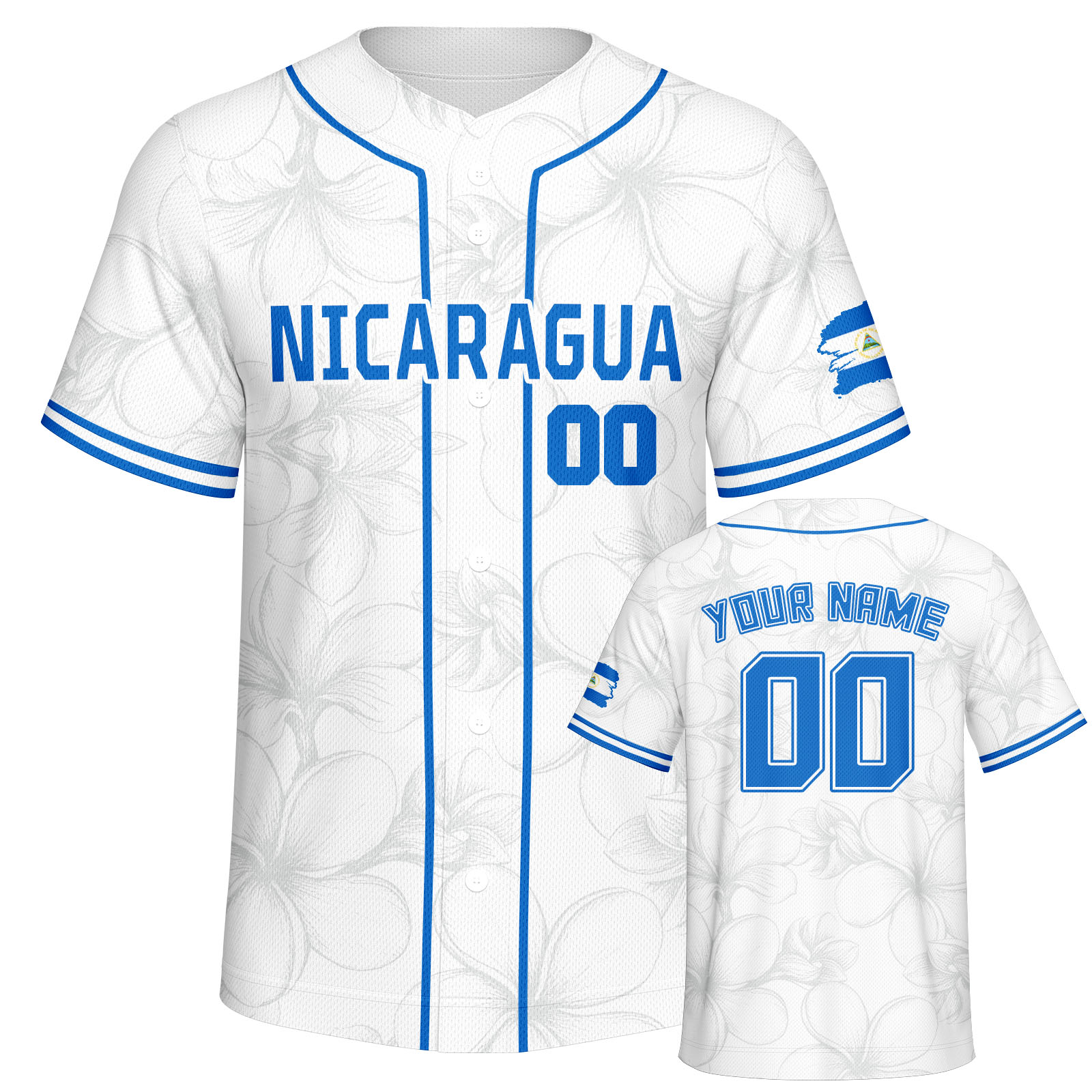 Jersey Baseball Nikaragua Pers - Embellish Knit ulasan dan harga