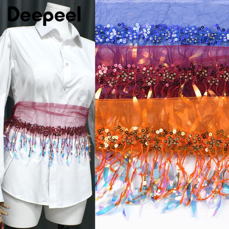 2/5/10Yard 15Cm Rumbai Manik P - Beaded Trim Fringe ulasan dan harga